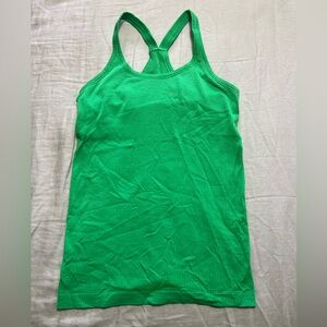 Lululemon ebb to street Kelly green tank, size 6, $30